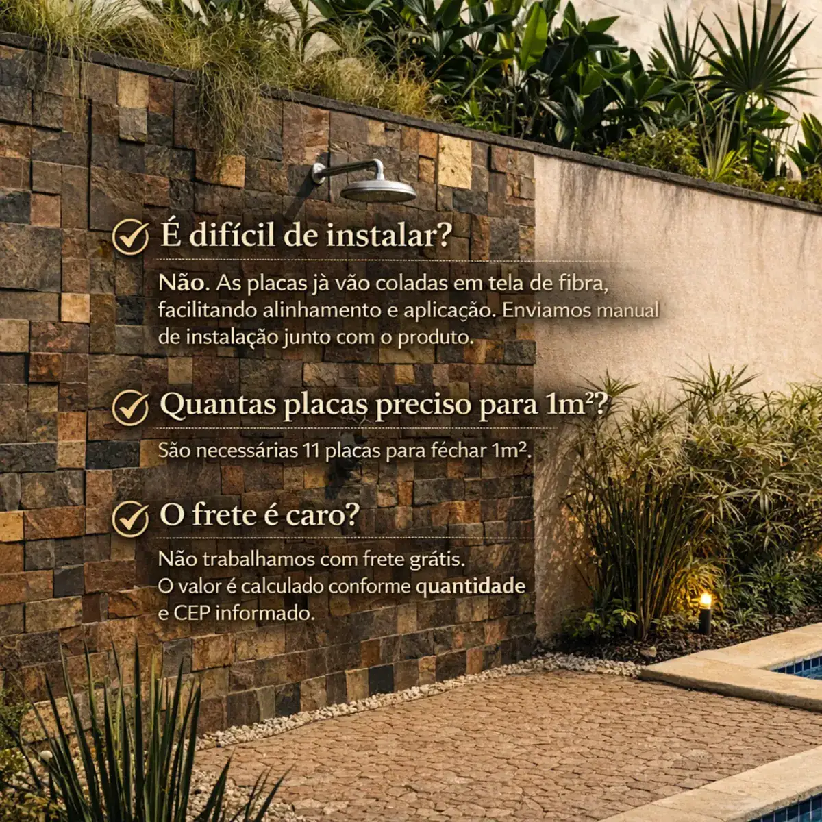 Pedra Ferro Placa 30x30 Revestimento Direto De Fábrica - Imagem 4