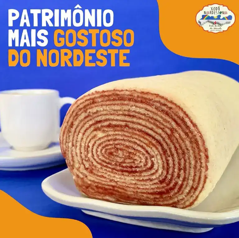 Verdadeiro Bolo De Rolo Pernambucano Sabor Goiaba 400g