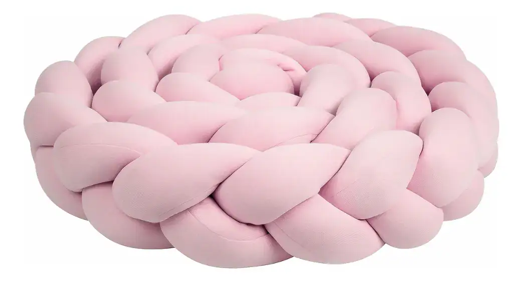Protetor Trança Para Mini Berço Várias Cores Unissex Algodão - Imagem 2