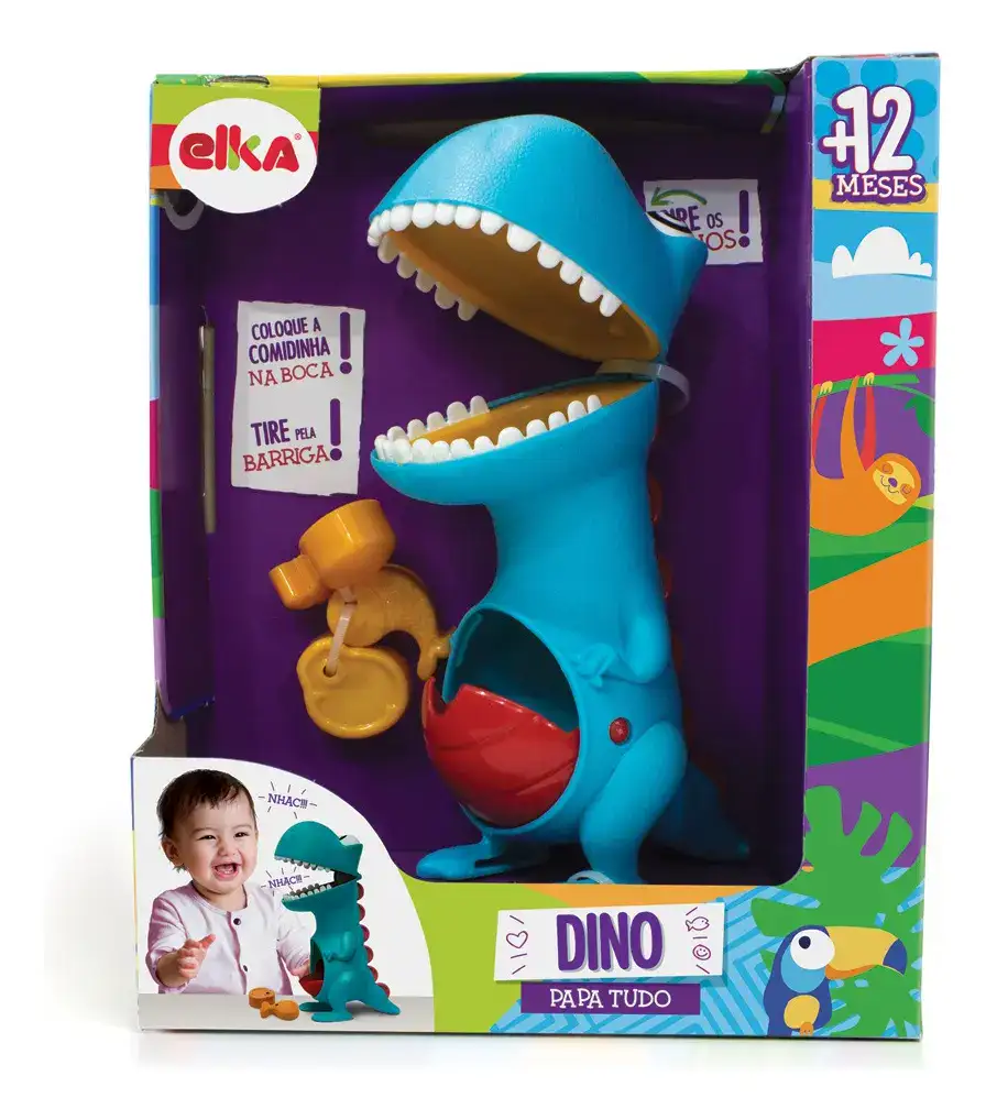 Boneco Dino Papa Tudo +12 Meses Elka - Imagem 4