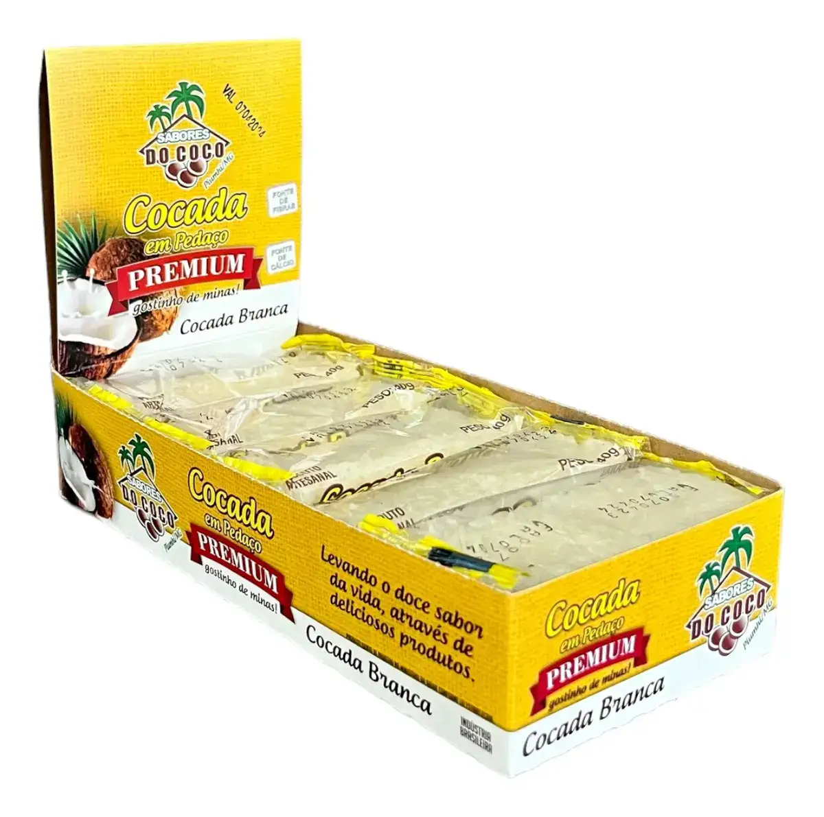 Cocada Caseira Branca Doce De Coco Artesanal Display Com 15u - Imagem 4