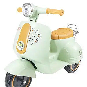 Triciclo Elétrico Infantil De Passeio Scooter 6v Com Musicas Verde