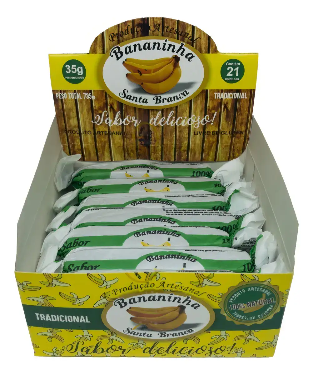 Doce de Banana Santa Branca Unidade 21 Unidades Sem Glúten - Imagem 2