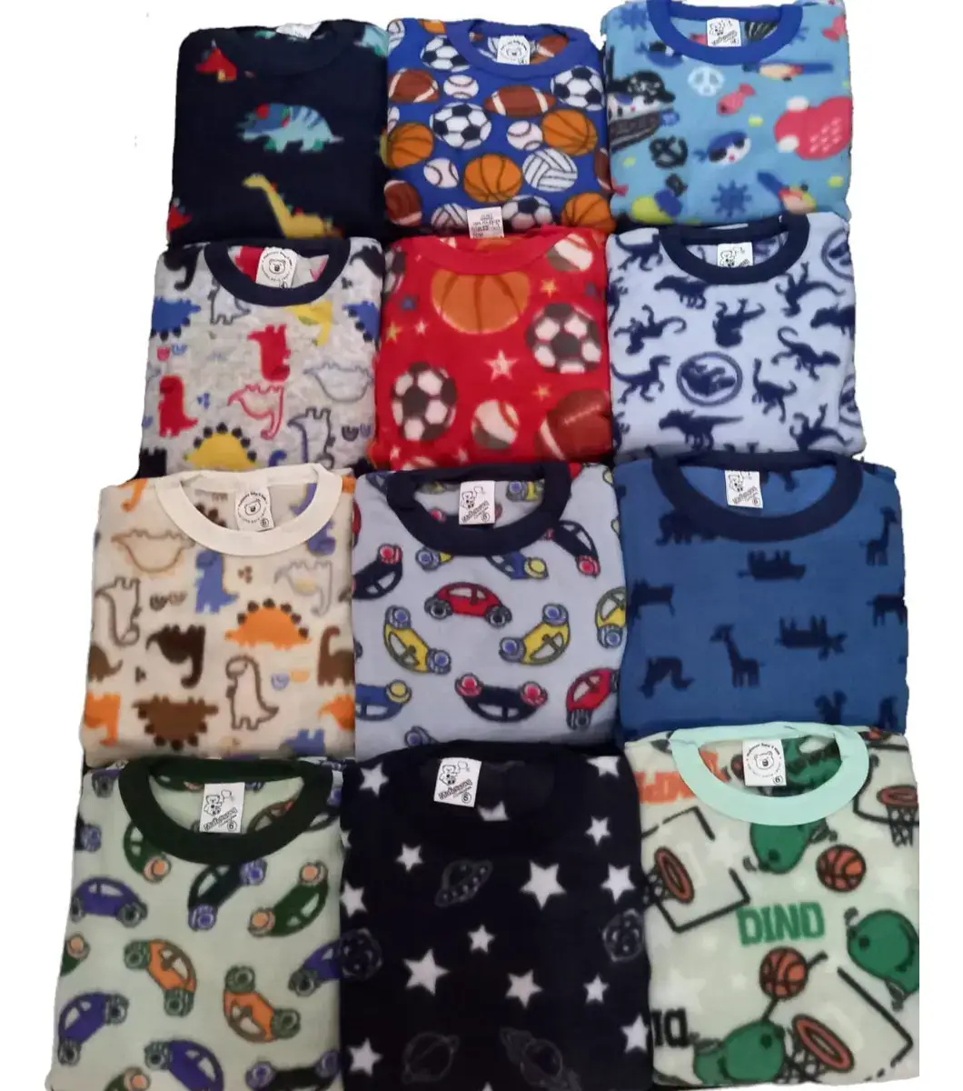 Conjunto Pijama Soft Bebe Infantil Inverno Menino E Menina - Imagem 2