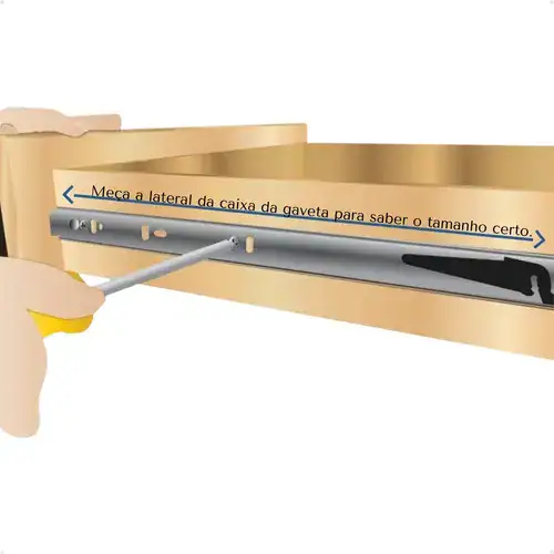 kit 4 pares Corrediça Telescópica 45cm Aço Zincado 20kg Para Gavetas Compra Segura Ekom - Imagem 4