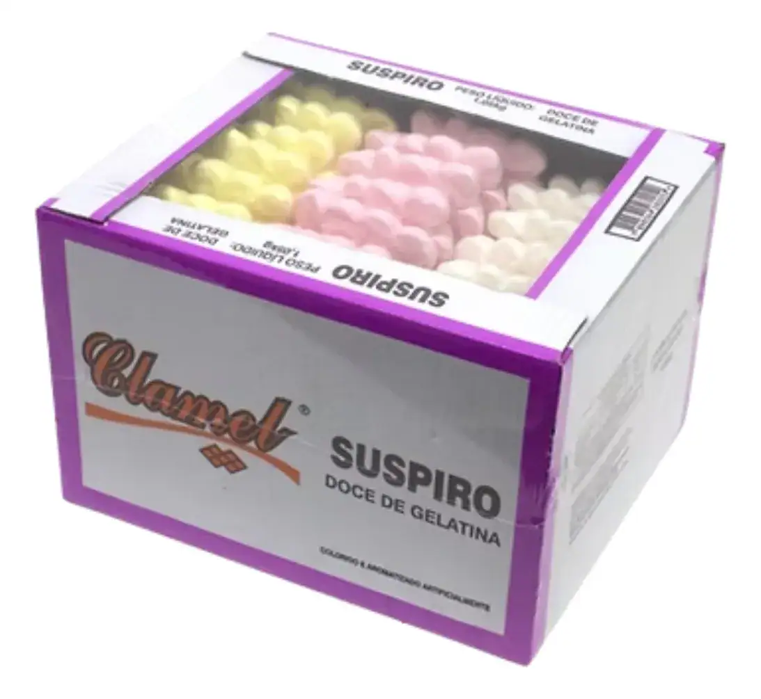 Doce Infância Suspiro Quadrado Sortido Clamel Cx. C/50 Unid. - Imagem 6