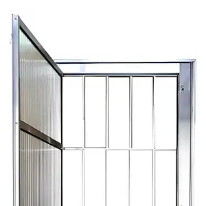 Porta Postigo Alumínio Brilhante 210x80 L25 Lado Direito
