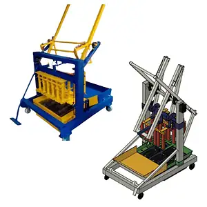 Projeto Máquina De Fabricar Blocos De Concreto Qmp-3