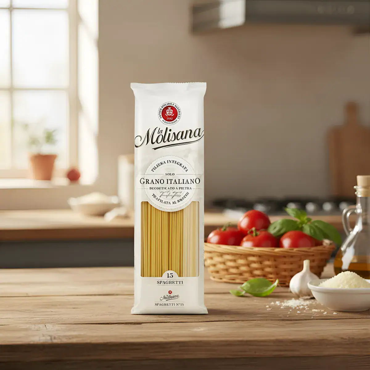 Kit 3 Macarrão Italiano Spaghetti La Molisana 500g Premium - Imagem 4