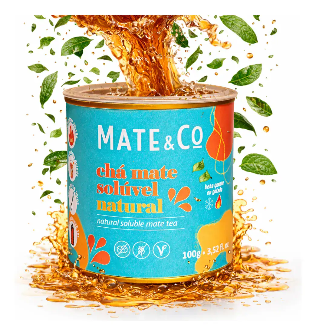 Chá Mate Solúvel Sabor Natural Mate&co - Incomparável