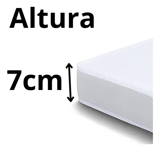 Colchão Antialérgico Berço Moisés 90x60cm Tampo Impermeável - Imagem 4