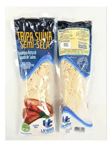 Tripa De Porco Para Fazer Linguiça 28/32 Fio Curto 30 Metro - Imagem 3