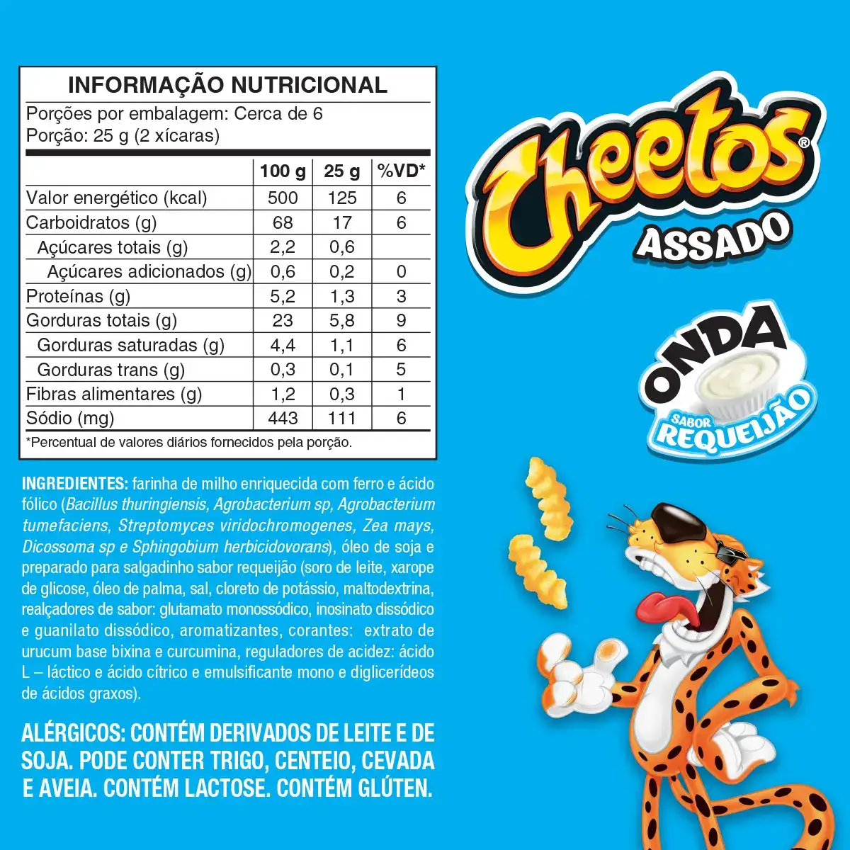 Salgadinho de Milho Sabor Requeijão Onda Cheetos 160G Elma Chips - Imagem 2