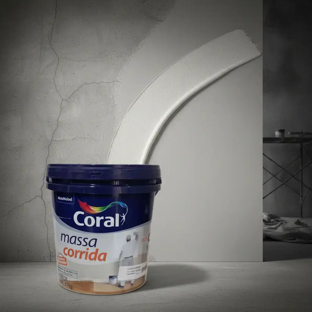 Massa Corrida Pva 6kg Facil De Lixar E Aplicar Galão - Coral - Imagem 6