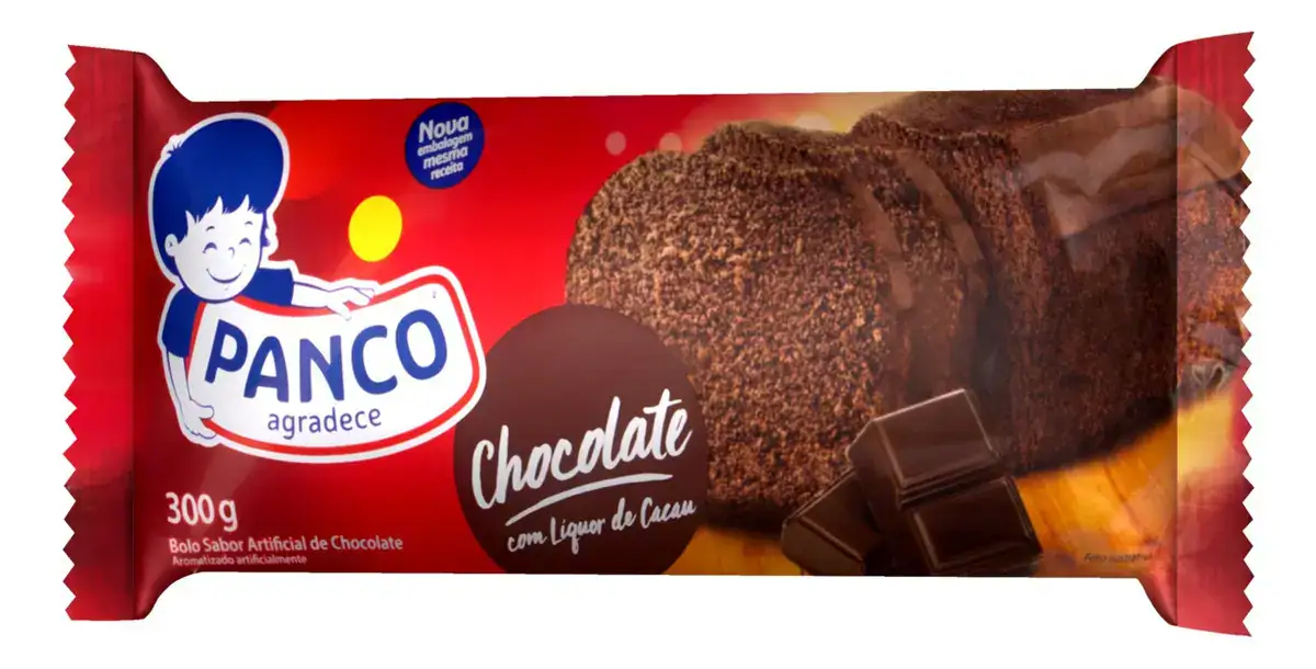 Panco Bolo Chocolate Coco Ralado Peso Líquido 300g Pacote