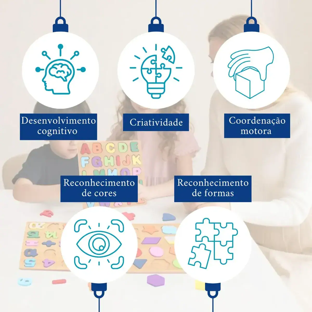 Kit 3 Jogos Brinquedos Educativos Numeros Letras Alfabeto - Imagem 7