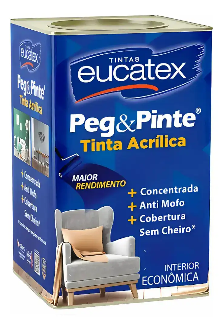 Tinta Acrílico Peg Pinte Parede Eucatex - Escolha A Cor