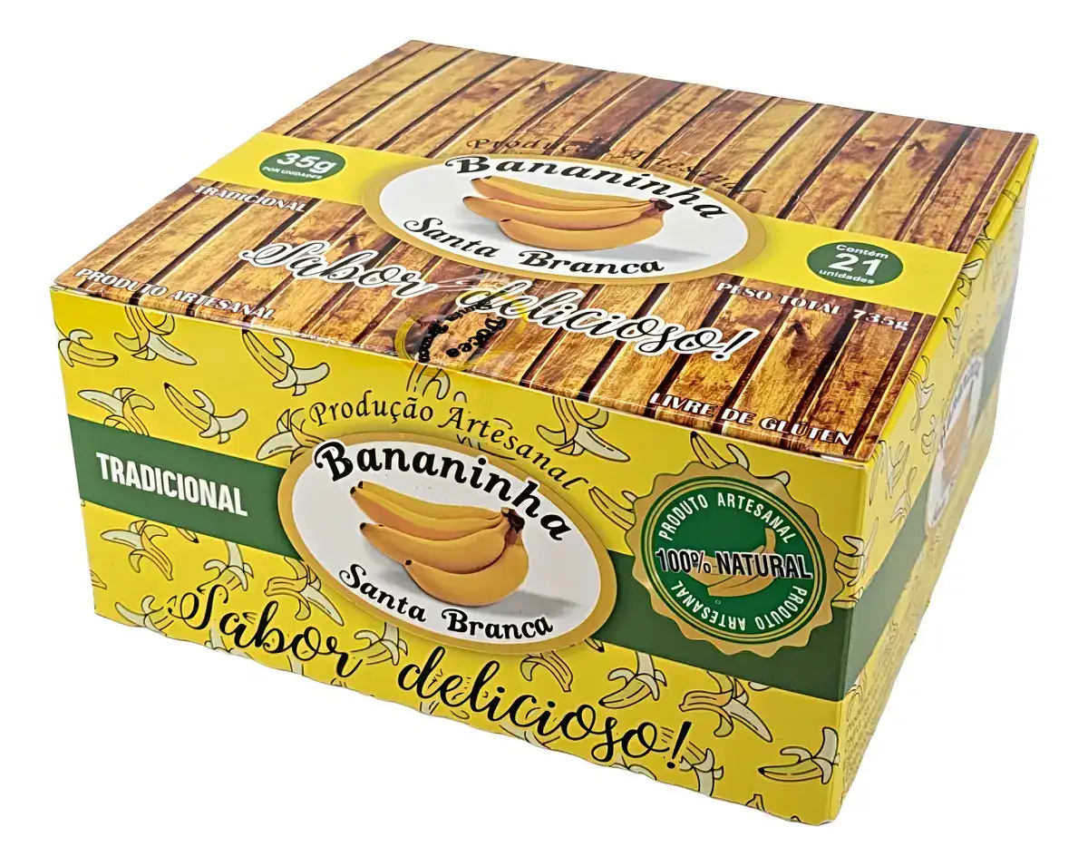 Doce de Banana Santa Branca Unidade 21 Unidades Sem Glúten