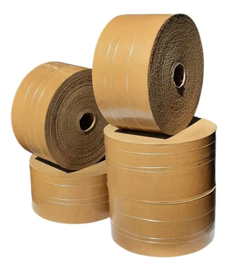 3 Rolos Fita Gomada 70mm Com Reforço 1kg Lacra Caixa Papelão