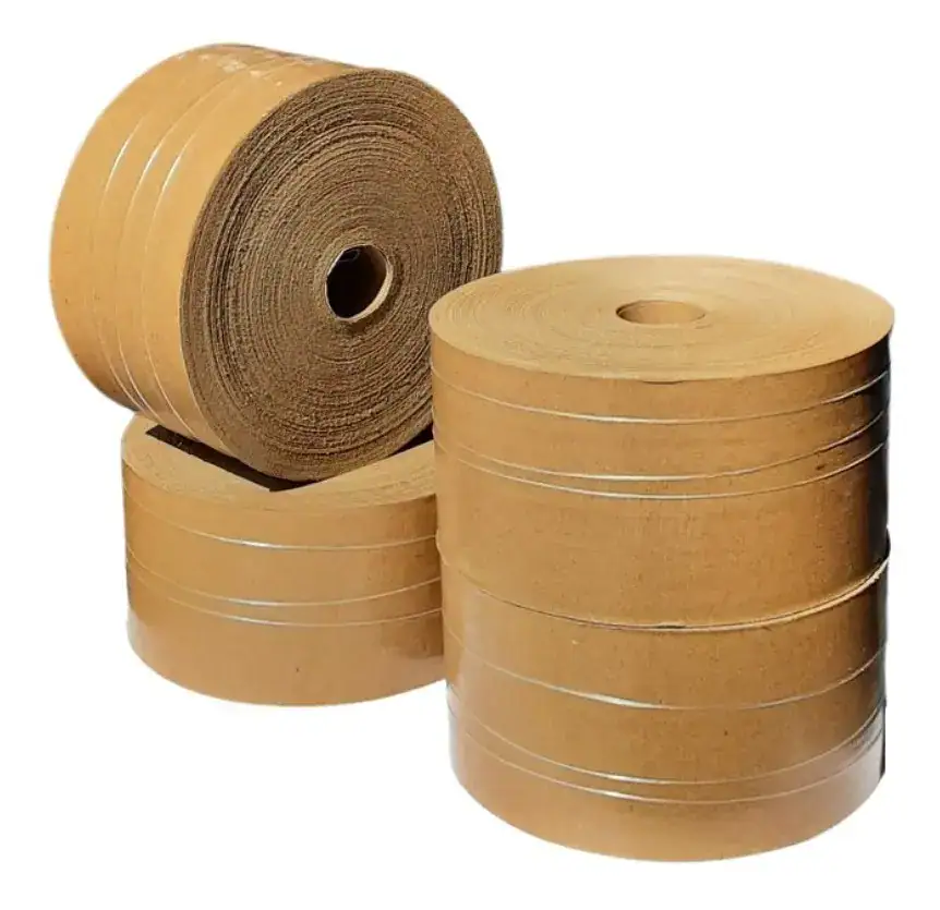 3 Rolos Fita Gomada 70mm Com Reforço 1kg Lacra Caixa Papelão - Imagem 6