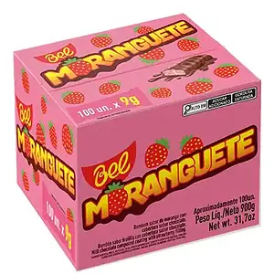 Chocolate Bombom Moranguete Caixa C/100 Unids De 9g - Bel