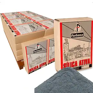 Micro Sílica Ativa Aditivo Cimento Ferbasa Obra 10kg