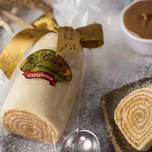 Bolo De Rolo Doce De Leite 250g - Casa Do Rocambole
