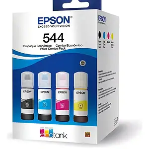 Kit 4 Refil Tintas Corante EPS T544 Amarelo Ciano Magenta Preto Epson L3110 L3250