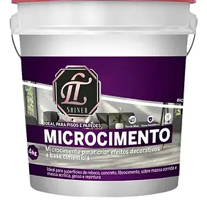 Massa Efeito Cimentício Microcimento 18kg - Lt Shine