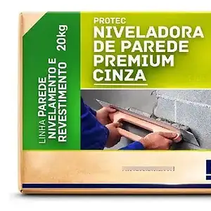 Protec Massa Niveladora De Paredes Cinza 20kg