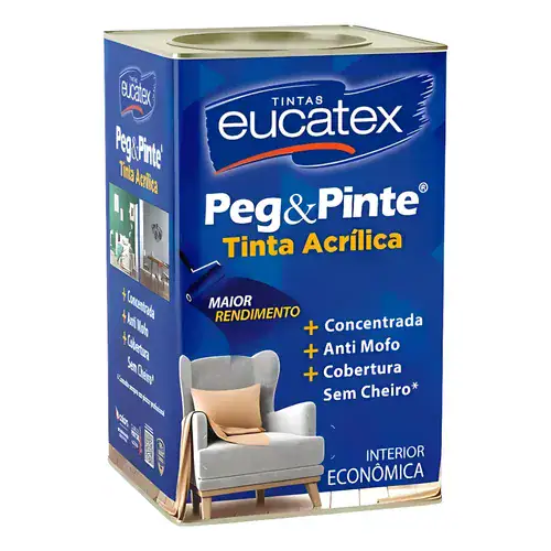 Tinta Ultra Piso Calçada Acrílico Premium Eucatex 18l Cores Cor Vermelho Segurança - Imagem 4