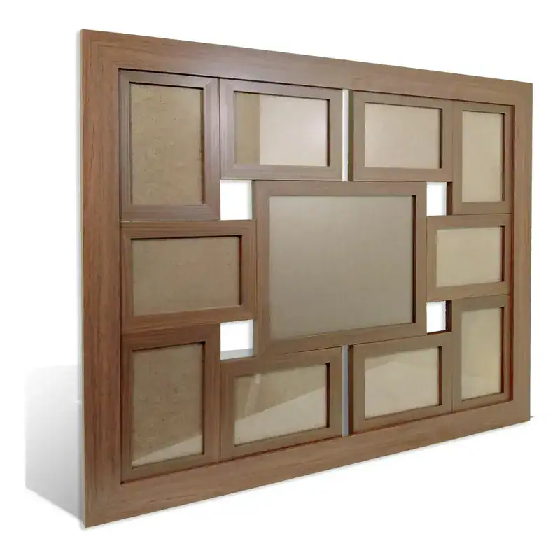 Painel Quadro Multifotos Com Vidro Grande P/ 11 Fotos Parede - Imagem 4
