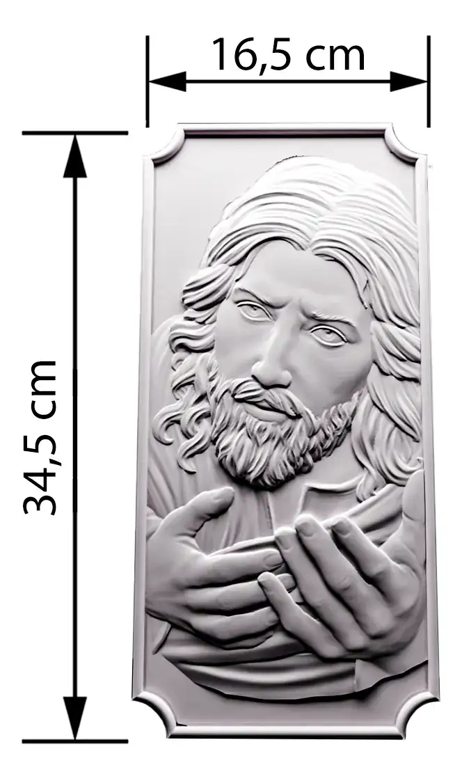 Conjunto Kit 4 Formas 3d Gesso E Cimento Religiosos - Imagem 9