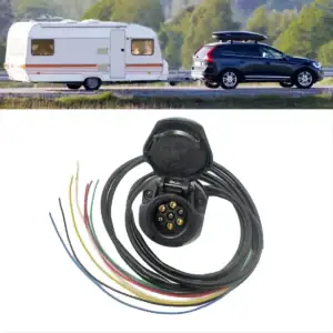 Fio De Reboque De 12v, 2m E 7 Núcleos, Enrolado Para Comérci
