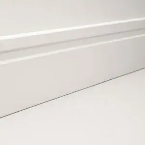 Barras De Rodapé Poliestireno 10cm Frisado Branco Kit C/ 15