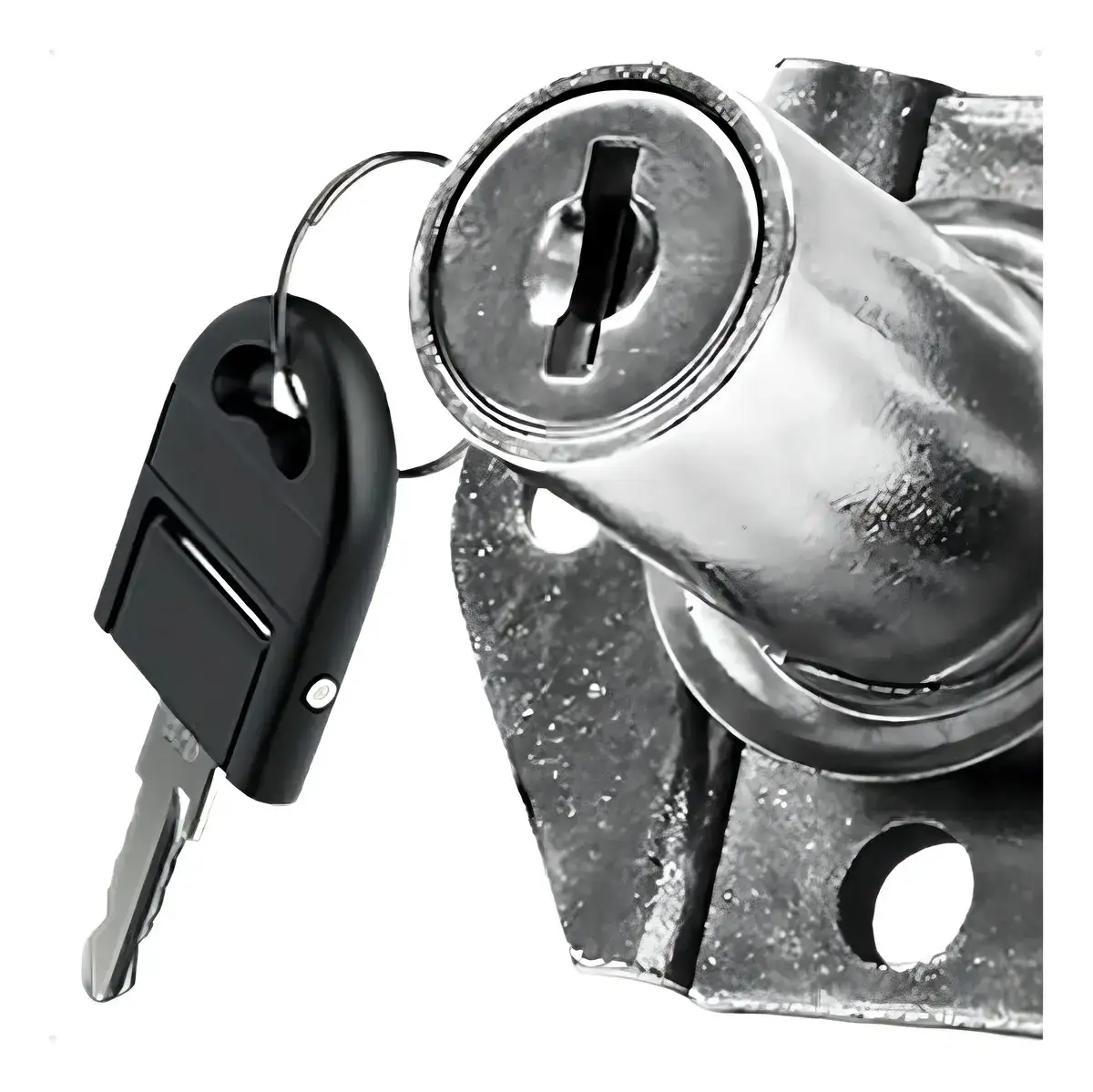 Kit 2 Tranca Gaveta Fechadura Chave Porta Moveis Escritório 22mm Cor Cromado - Imagem 7