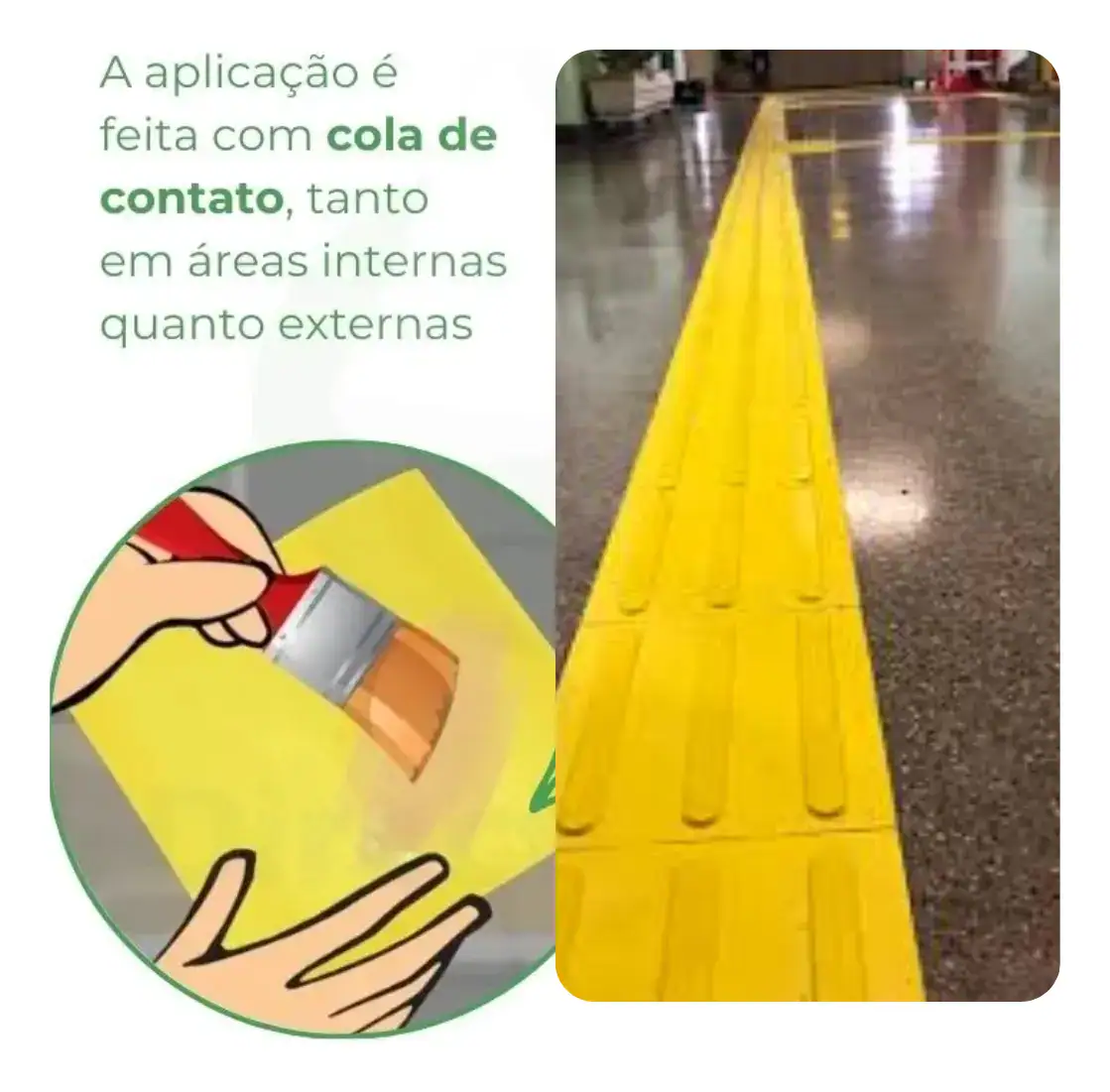 Kit 50pçs Piso Tátil 25x25cm - Alerta E Direcional - Imagem 6