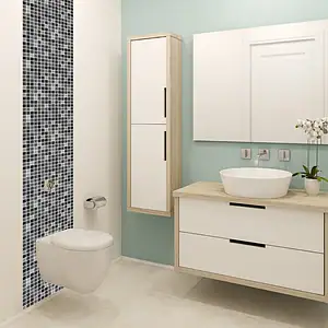Adesivo De Pastilha Preto Cinza 25x25 Cm Com 30un