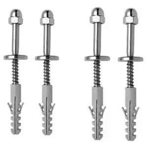 4 Peças Parafusos 10 Mm Aço Inox 304 Vaso Sanitário E Tanque
