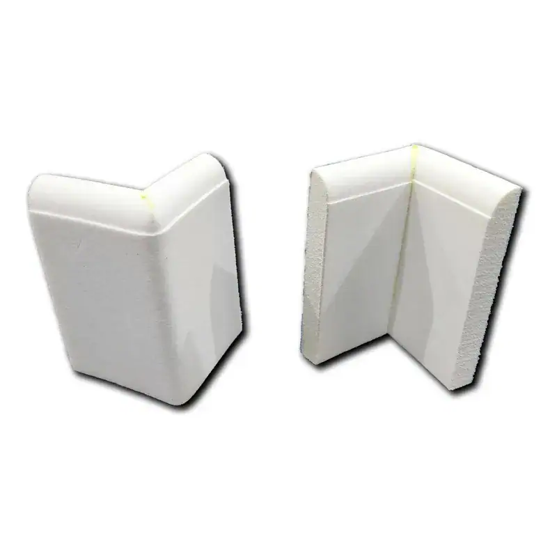 Rodapé Moldura Autocolante Eva Branco Flexível 8cm 5 Metros - Imagem 3