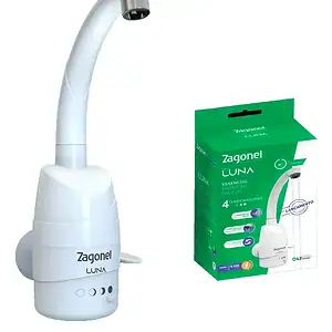 Torneira Elétrica Luna Zagonel 4T Parede 5500W Branco 220V