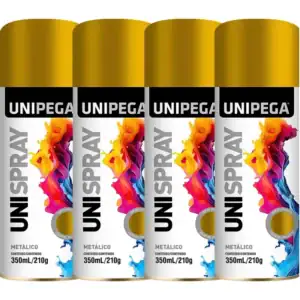 Kit 4 Tinta Spray Todas As Cores Metal Plastico Parede Cores