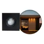 3x Spot Luminária Slim Sobrepor De Teto Beiral Fachada Em Alumínio Led 7w Branco Quente Externo E Interno Starlumen St3250 - Preto