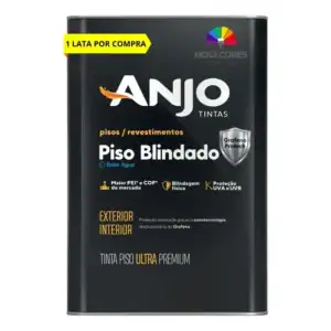 Tinta Acrílica Piso Anjo Química 16L Cinza Claro Fosco Superfície Externa Interna