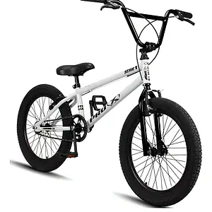 Bicicleta Aro 20 Bmx Pro-X Série 1 Freio V-Brake Infantil Cor Branco