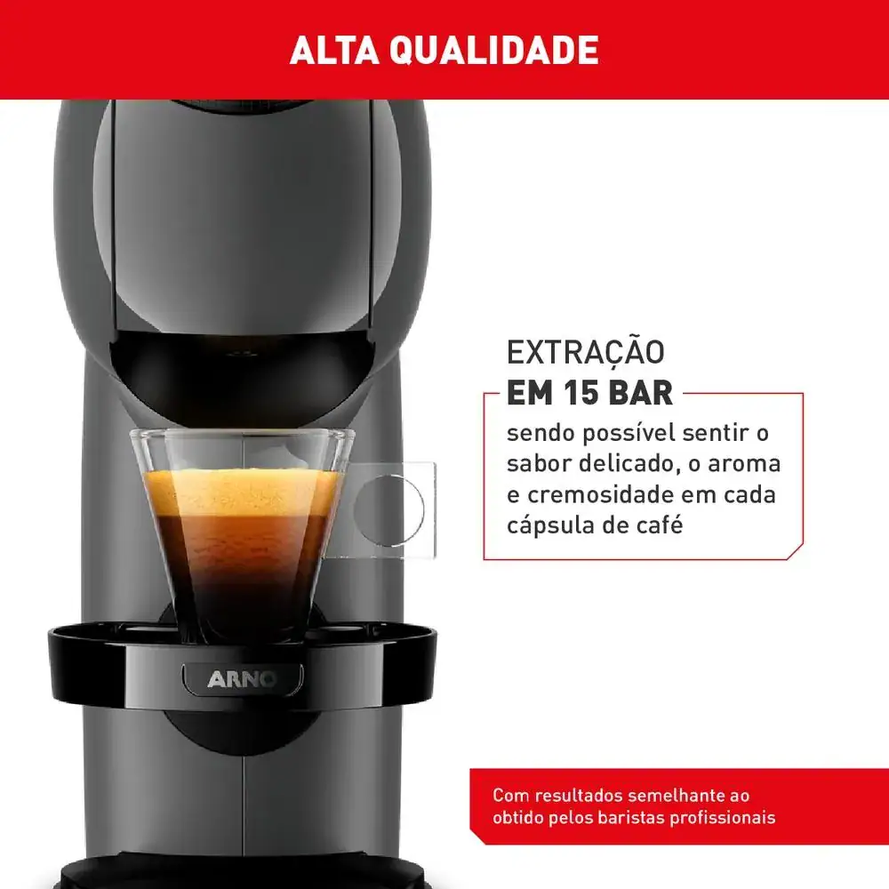 Cafeteira Expresso Dolce Gusto Arno Genio S Basic Automática Cinza Escuro - Imagem 4