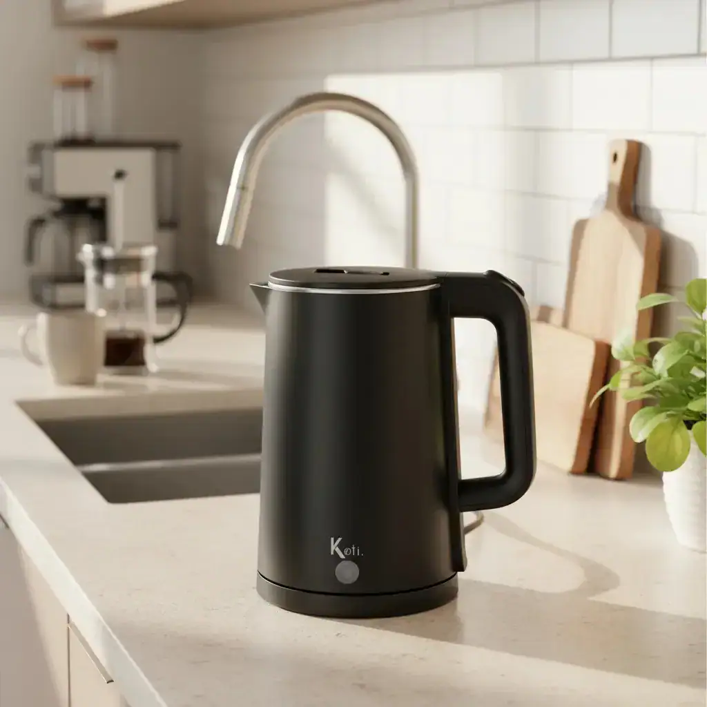 Chaleira Jarra Elétrica Modern Inox Preta 220v E 110v 1.5l Preto - Imagem 3