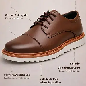 Sapato Oxford Social Masculino Qualidade Moderno Confortável