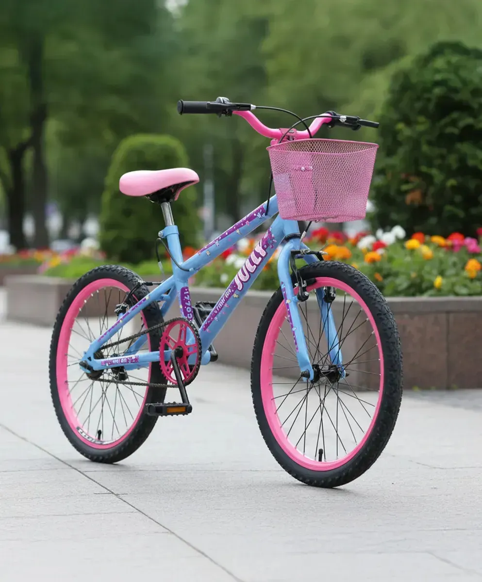 Bicicleta Colli Jully Aro 20 Aero 36 Raias Cor AZUL CHAMPANHE - Imagem 3