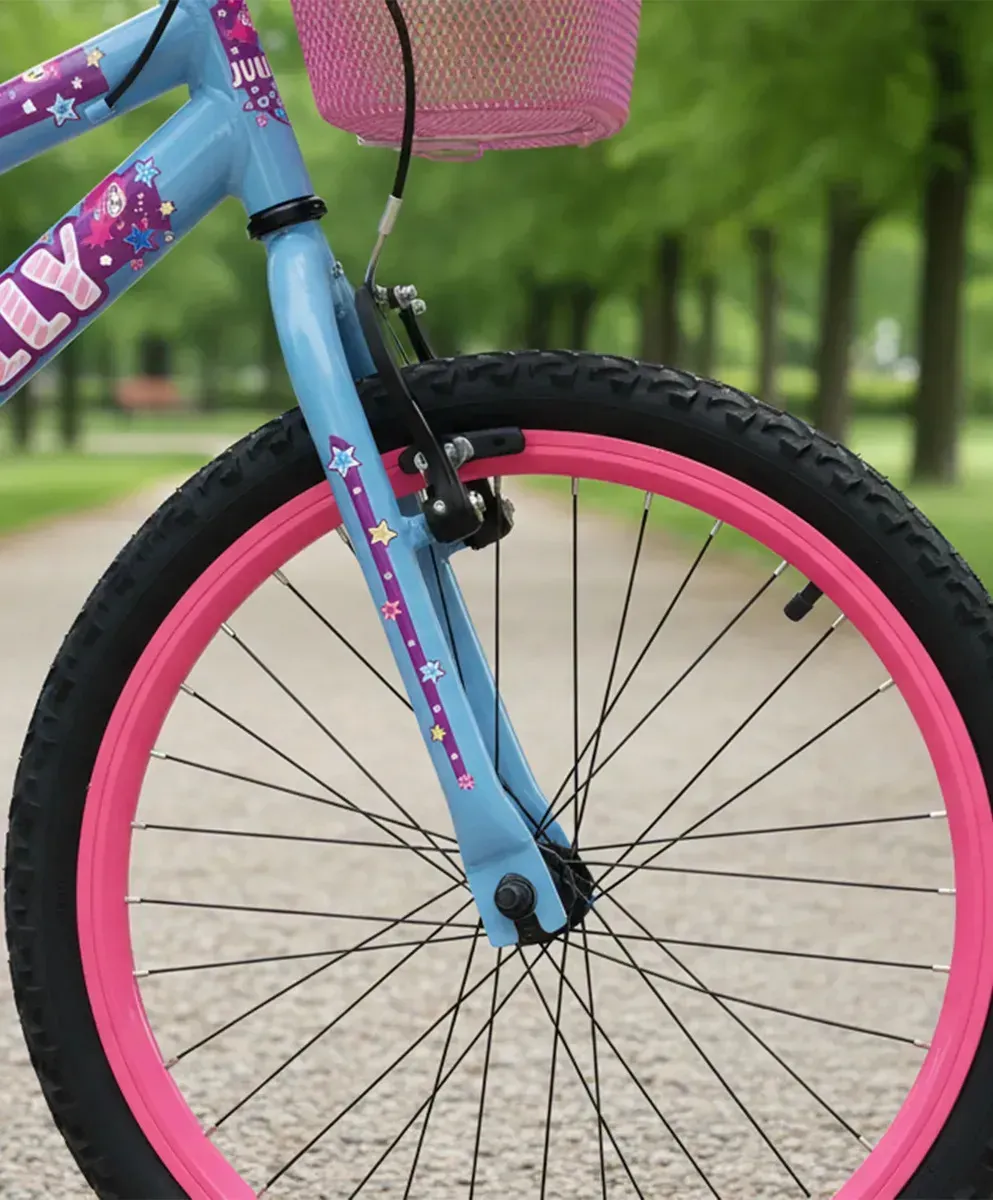 Bicicleta Colli Jully Aro 20 Aero 36 Raias Cor AZUL CHAMPANHE - Imagem 6